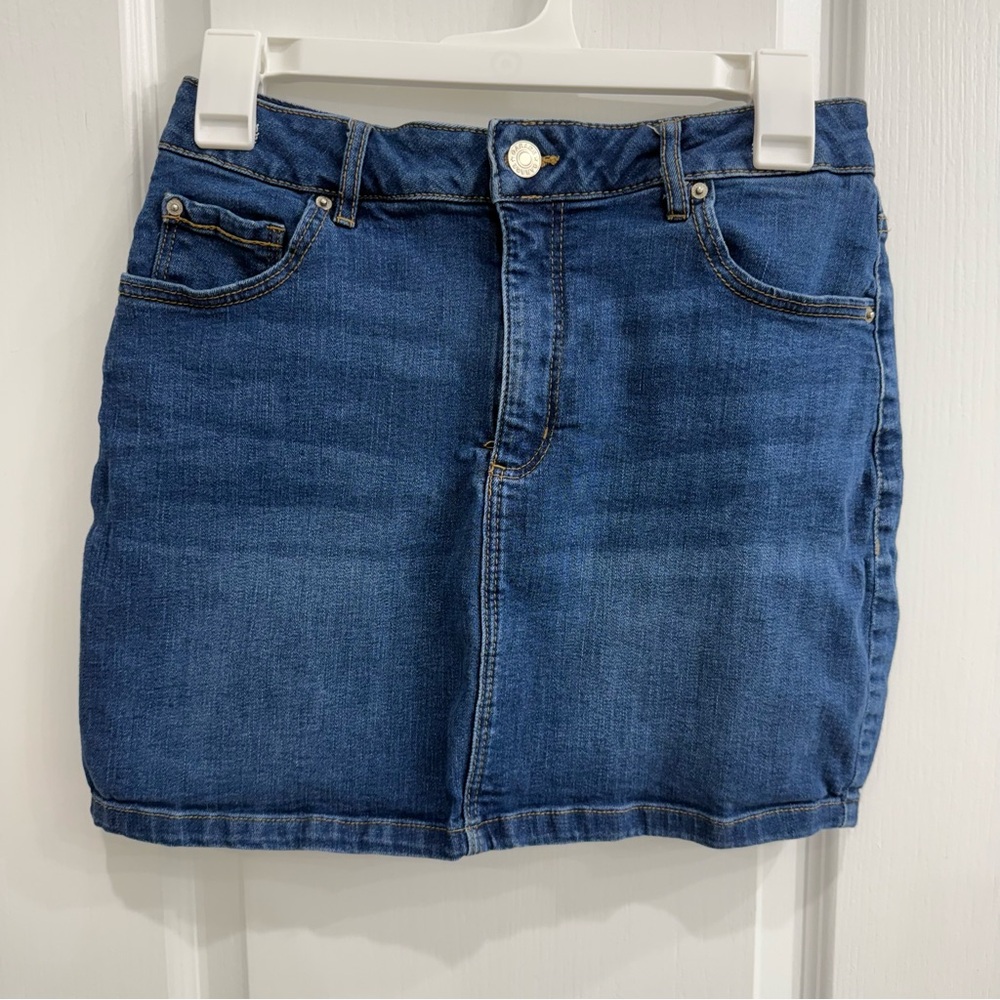Garage Medium Denim Blue Mini Skirt